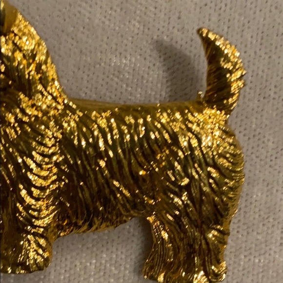 HOST PICK!  Goldtone Scottie Dog Pin or Brooch - Picture 3 of 7